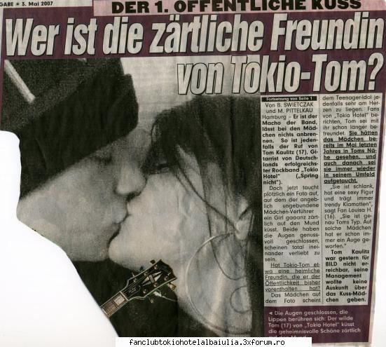 tom confundat fan so, can see readin the text, you can obviously see that this bild from today, said