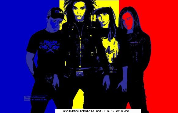 wallpapers with tokio hotel! punem aici formatia noastra eu: (wallpaper facut mine, romania