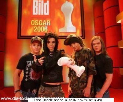 Premii castigate - Castigatorii premiului Osgar - TOKIO HOTEL