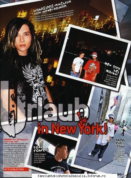 Tokio Hotel la New York - puhhh au mai fost acu de curand in NY.. :x - TOKIO HOTEL